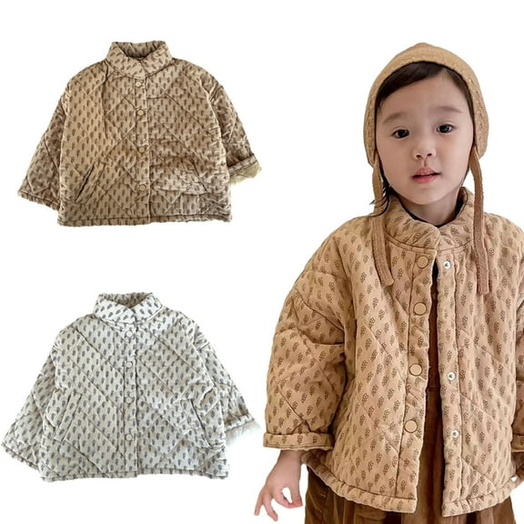 KYAIGUO Baby Boys Girls Winter Coats Lightweight Cotton Jacket for Kids Infants Toddlers Winter Warm Jacket Outerwear 9 Months - 7 Years