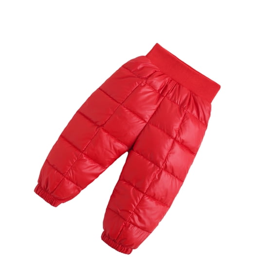 KYAIGUO Baby Boys Girls Winter Snow Pants 9M-6Y Infant Warm High Waisted Windproof Trousers Toddler Lightweight Puffer Down Pants