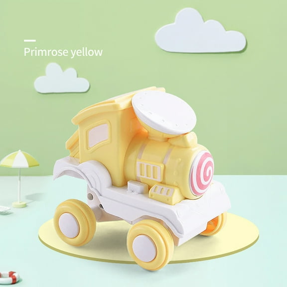 Kyaiugo Kids Car Toys Baby Press Stunt Tumbler Train Toys Toddler Learning Train Toy Birthday Festival Car Toys for 3+ Years Old