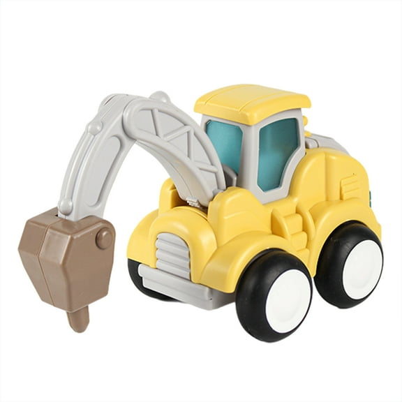 KYAIGUO Baby Engineering Detachable Truck Car Toys Kids Plastic Construction Toys Toddler Learning Inertia Excavator Toys for Age 3+