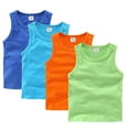 thumbnail image 1 of KYAIGUO Baby Infant Boys Cotton Undershirt Vest Toddlers Kids Summer Sleeveless Tank Tops Casual Solid Color Vest T-Shirts for 9M-10Y, 1 of 8