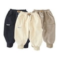thumbnail image 1 of KYAIGUO Baby Kids Toddler Fall Winter Sweatpants joggers for Boys Girls,Thick Warm Athletic Pants Fleece Pants Elastic Waist Active Pants loose Casual Newborn Padded Trousers for 5M-5 Years, 1 of 8