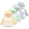 thumbnail image 1 of KYAIGUO Baby Kids Winter down Puffer Jacket for Boys Girls,1-7Y Little Big Girls Hooded Warm Snow Coat Thick Thermal Zipper Casual Windproof Toddler Padded Jacket Outerwear Jacket, 1 of 7