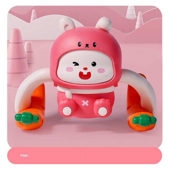 KYAIGUO Baby Tumbling Rabbit Toys Kids Electric Head up Crawling Toys Toddler Monkey Music Sensor Toys for Girls Boys Age 3+