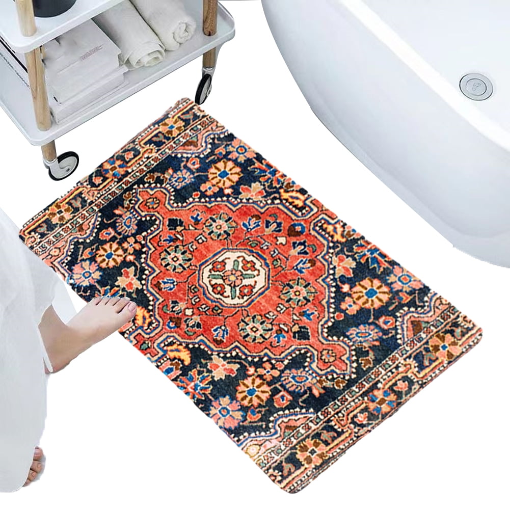 CSCHome Bath Mat for Bathroom Bathtub Mat Washable Bathroom Rugs Flannel Floor Mat Bathroom ...
