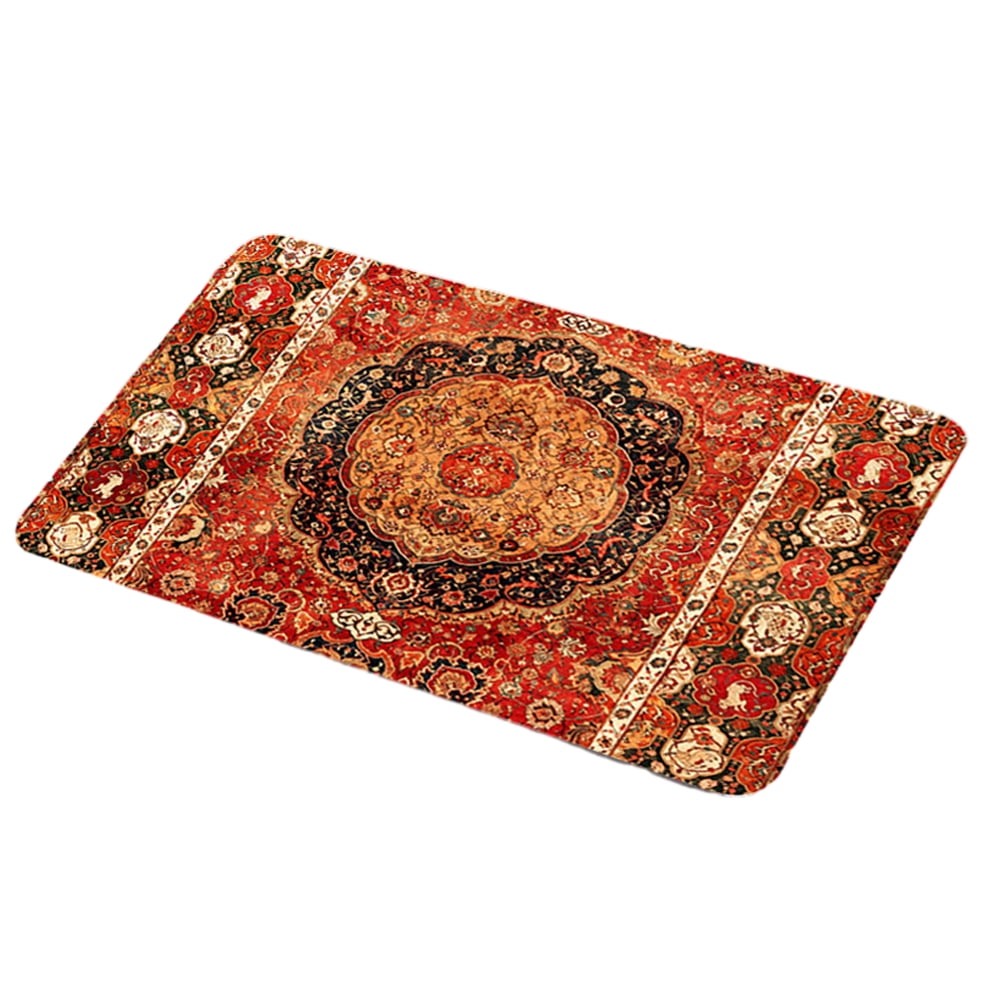 KYAIGUO Bath Rugs Mats Washable Rugs Boho Rugs Ester Fiber Material Non