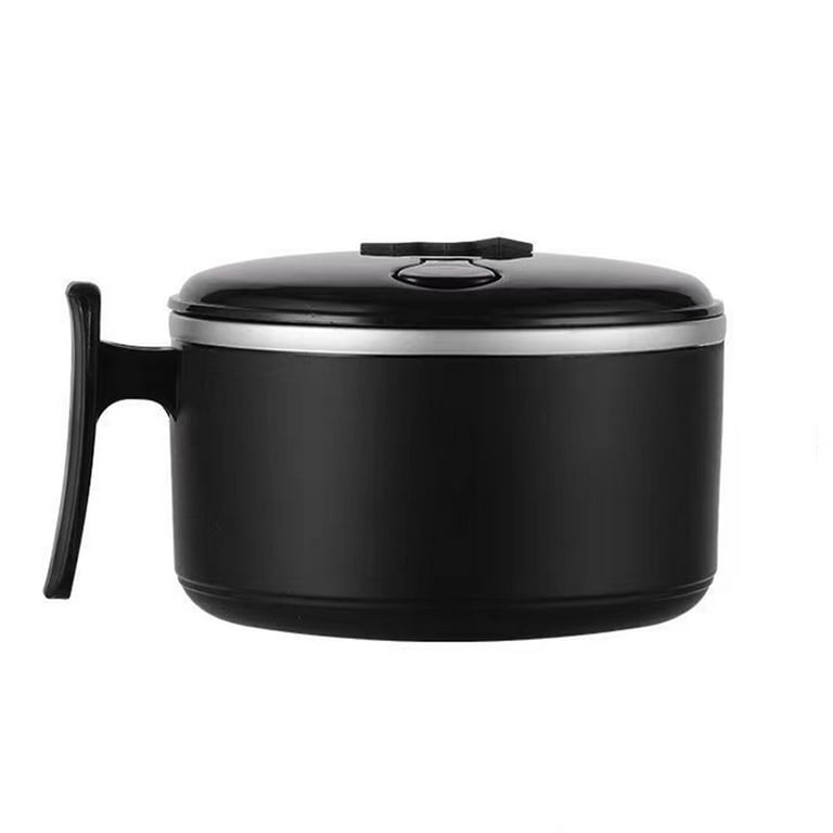KYAIGUO Black Bento Lunch Box, Bento Box Adult Lunch Box 304 Steel 