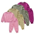 thumbnail image 1 of KYAIGUO Boys 2Pcs Track Suits Outfit Set for Toddler Kids,Baby Cute Long Sleeve Crewneck Top + Elastic Pants Clothes Set Outfits Sweatsuits Jogger Suits Sweatshirt Pants Set for 12M-9T, 1 of 8
