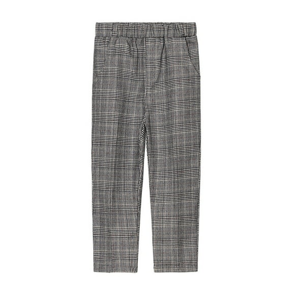 KYAIGUO Boys' Flat Front Dress Pants Side & Back Pockets Spring Lightweight Boys' Uniform Chino Pants Sized 1-14T