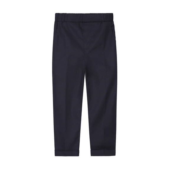 KYAIGUO Boys' Flat Front Dress Pants Side & Back Pockets Spring Lightweight Boys' Uniform Chino Pants Sized 1-14T