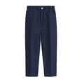 thumbnail image 1 of KYAIGUO Boys' Flat Front Dress Pants Side & Back Pockets Spring Lightweight Boys' Uniform Chino Pants Sized 1-14T, 1 of 7
