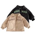 thumbnail image 1 of KYAIGUO Boys Girls Fall Winter Outwear Coats for Kids Baby Toddler 6M-5Y Newborn Thickened Cotton Clothes Buttons Lapels Little Boys Warm Jacket Outwear, 1 of 8