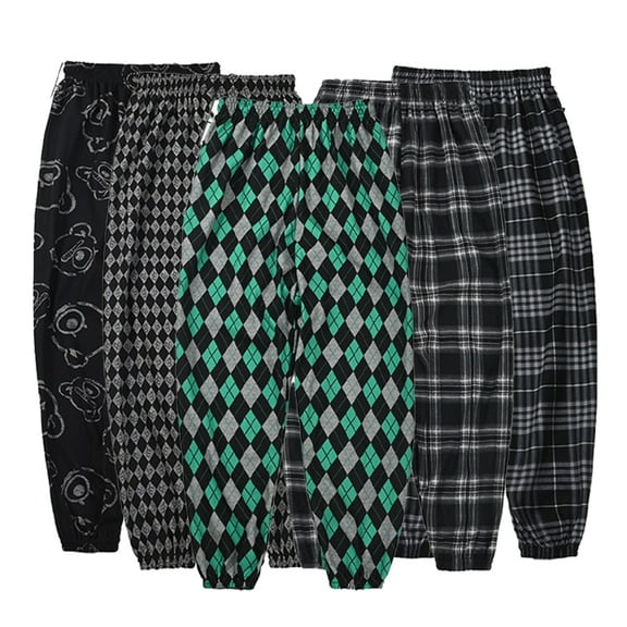 KYAIGUO Boys Girls Spring Fall Sweatpants for Toddler Kids ,Baby Casual Pant Cute Plaid Sports Jogger Pants Little Big Boys Girls Elastic Waist Active Pants Trousers for 1-12Y