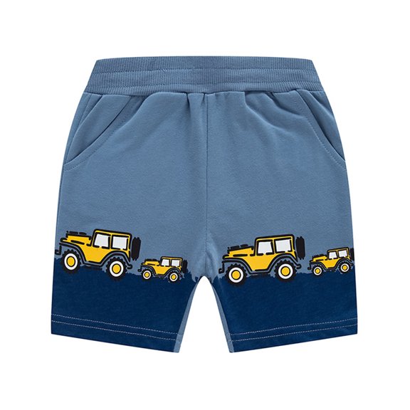 KYAIGUO Boys Girls Summer Shorts Pants for Toddler Kids Baby 1-8Y Cotton Shorts Fashion Comfortable Cotton Cartoon Elastic Waist Sports Baby Cute Shorts