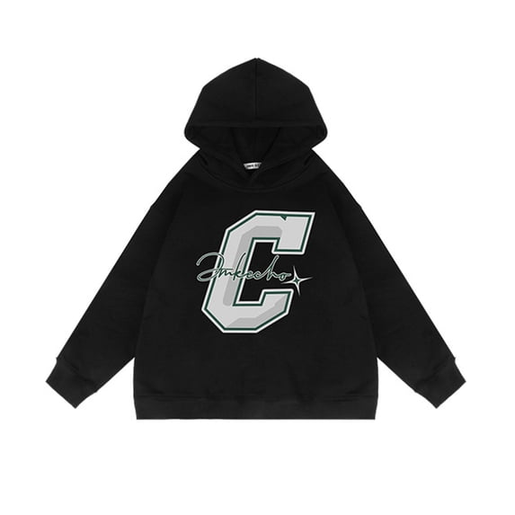 KYAIGUO Boys Girls Sweatshirt Long Sleeve Hoodies for Kids Toddler,Little Boys Girls Sweatsuit Shirt Tops ,Baby Long Sleeve Hooded Active Letter Spring Autumn Sweat Pullover 2-12 Years