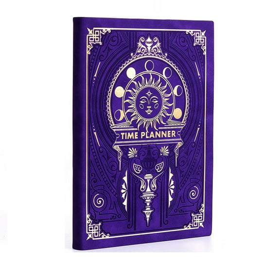 KYAIGUO Business Planner with Pretty Print Cover Notebook for Work Organization Student Easily Take Notes for Office School 8.27x5.71inch