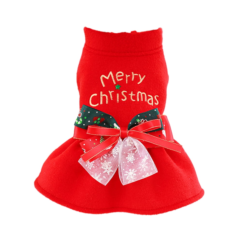 KYAIGUO Christmas Dog Cat Clothes Puppy Outfit Lettered Decorative with