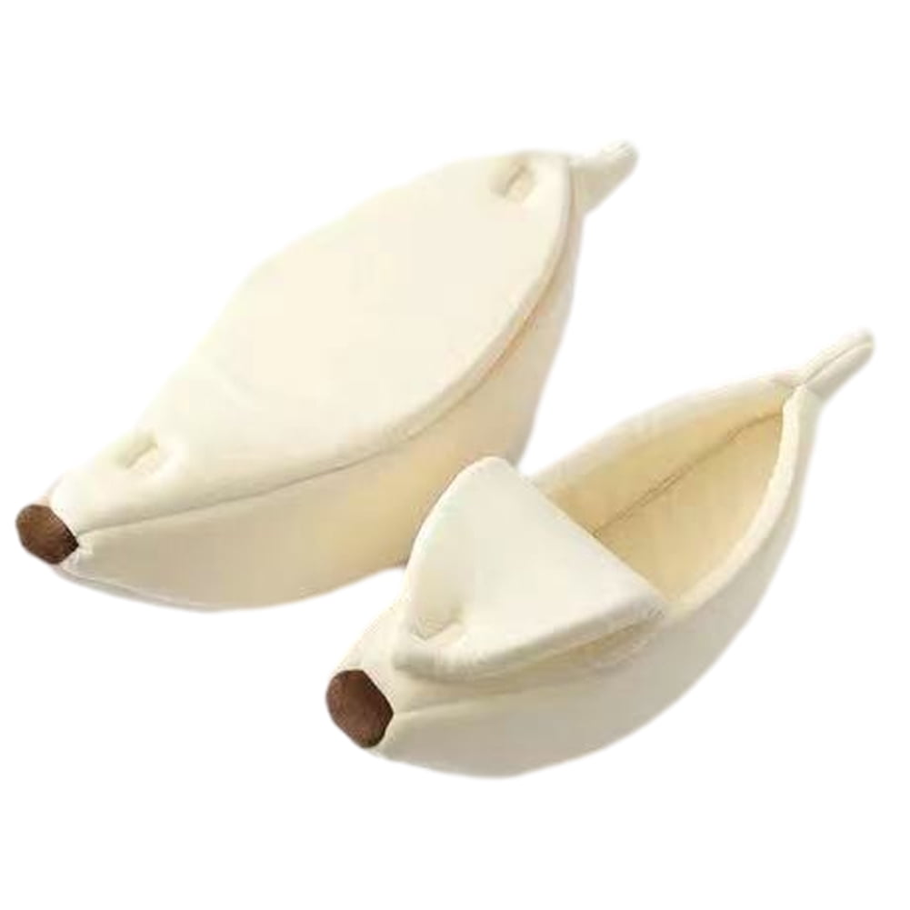 KYAIGUO Dog House Portable Cat House Cute Banana Shape Puppy House Indoor for Puppy Kitten and Other Small Animals
