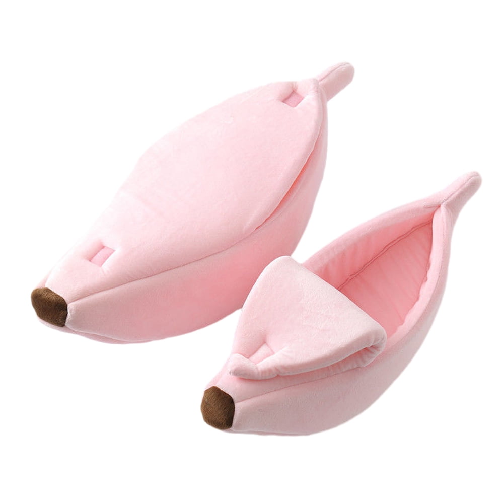 KYAIGUO Dog House Portable Cat House Cute Banana Shape Puppy House Indoor for Puppy Kitten and Other Small Animals
