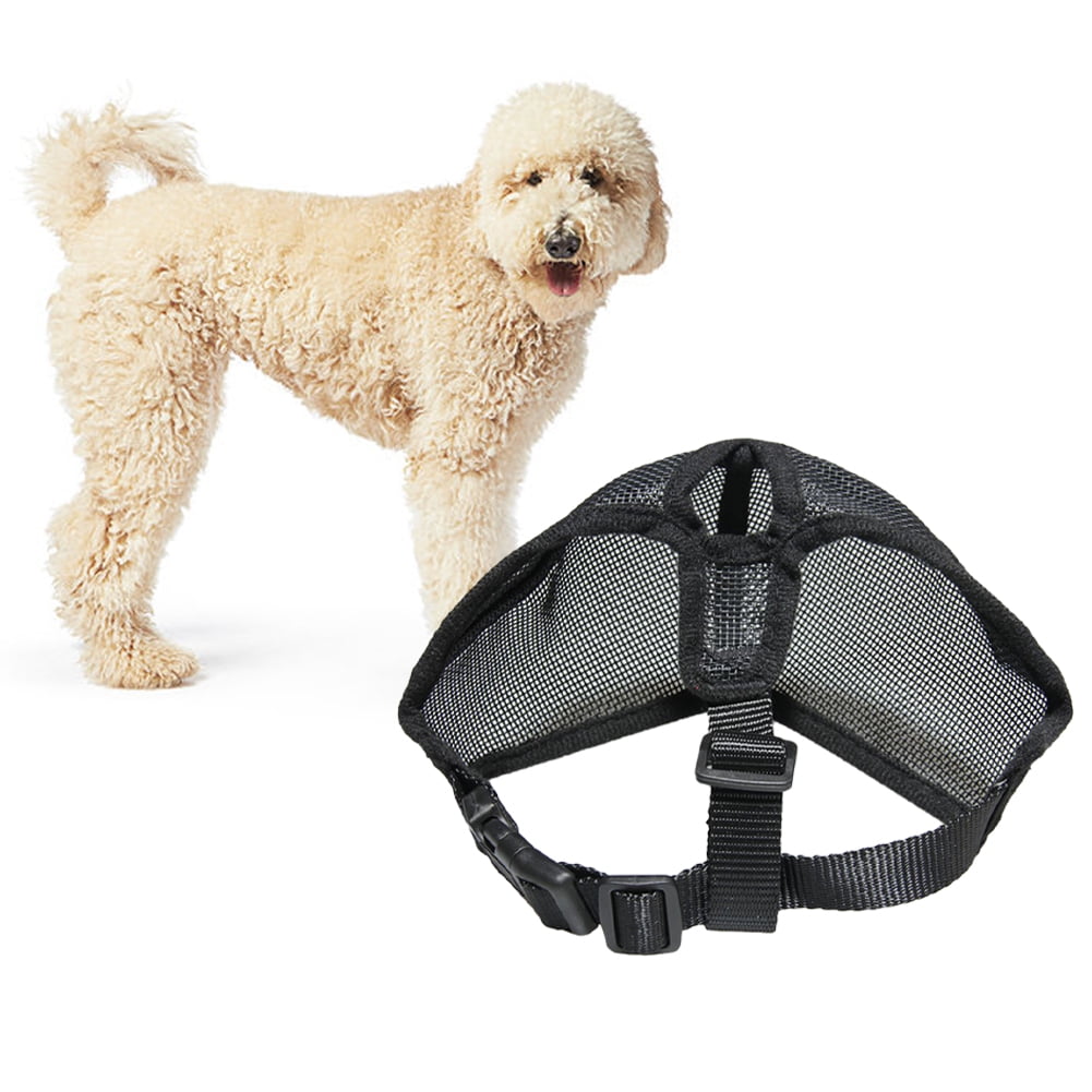 KYAIGUO Dog Mouth Cover Allow Drinking Soft Mesh Covered Muzzles for