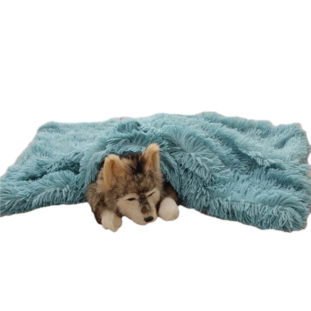 KYAIGUO Fleece Dog Cat Bed Fluffy Waterproof Dog Crate Side Padding Dog
