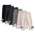 thumbnail image 1 of KYAIGUO Baby Toddler Girls Stretch Pants Leggings 6M-6T Infant Fall Winter Soft Cotton Lined Trousers Casual Stretch Bottoms, 1 of 9