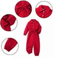 thumbnail image 1 of KYAIGUO Girls Solid Casual Jumpsuit Rompers Toddler High Waist Pants Outfits Spring Autumn One-Piece Pants for Kids 4-7T, 1 of 9