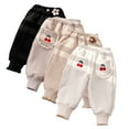 thumbnail image 1 of KYAIGUO Girls Winter Sweat Pants for Kids Baby,1-7Y Toddler Thick Sweatpants Fleece Casual Pants New Winter Warm Athletic Jogger Pants, 1 of 7