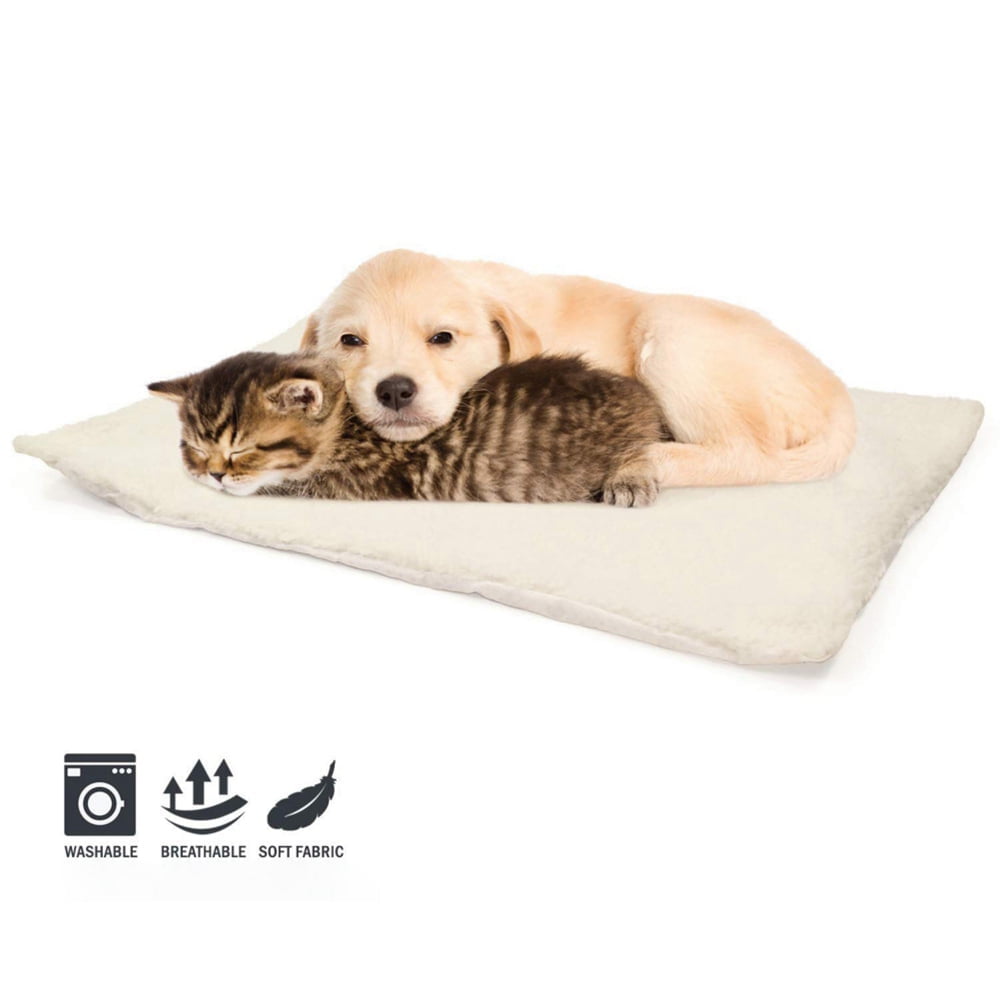 KYAIGUO Heated Cat Dog Bed Mat SelfWarming Dog Bed Cover Indoor or