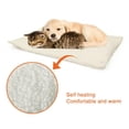 thumbnail image 1 of KYAIGUO Heated Cat Dog Bed Mat Self-Warming Dog Bed Cover Indoor or Outdoor Dog Cat House Washable & Reflects Body Heat Crate Pad Warming Dog Crate Bed Self-Heating Dog Crate Mat 24x18 Inches, 1 of 9