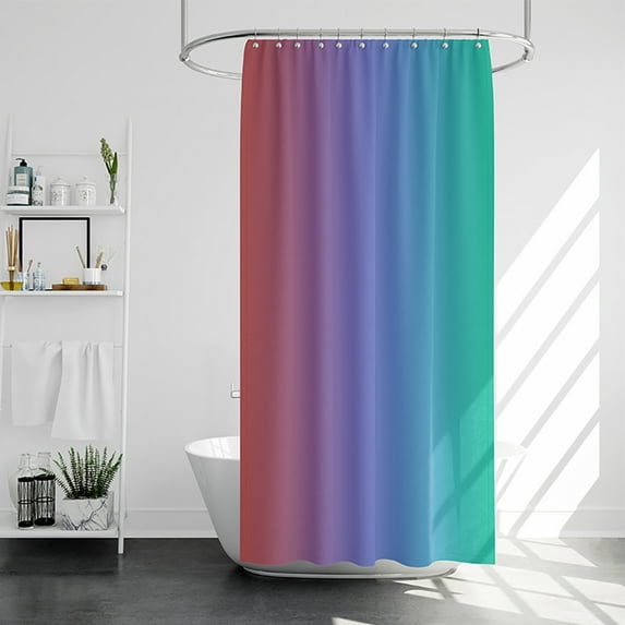KYAIGUO Hotel Waterproof Shower Curtain for Bathroom Bathtub Thickened Fabric Waterproof and Moisture Resistant 71x71inch