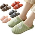 thumbnail image 1 of KYAIGUO Fluffy Slipper Slides for Women Men Warm Thick Sole Couples Slipper Soft Plush Men Slippers Anti-Skid Women Slippers, 1 of 9