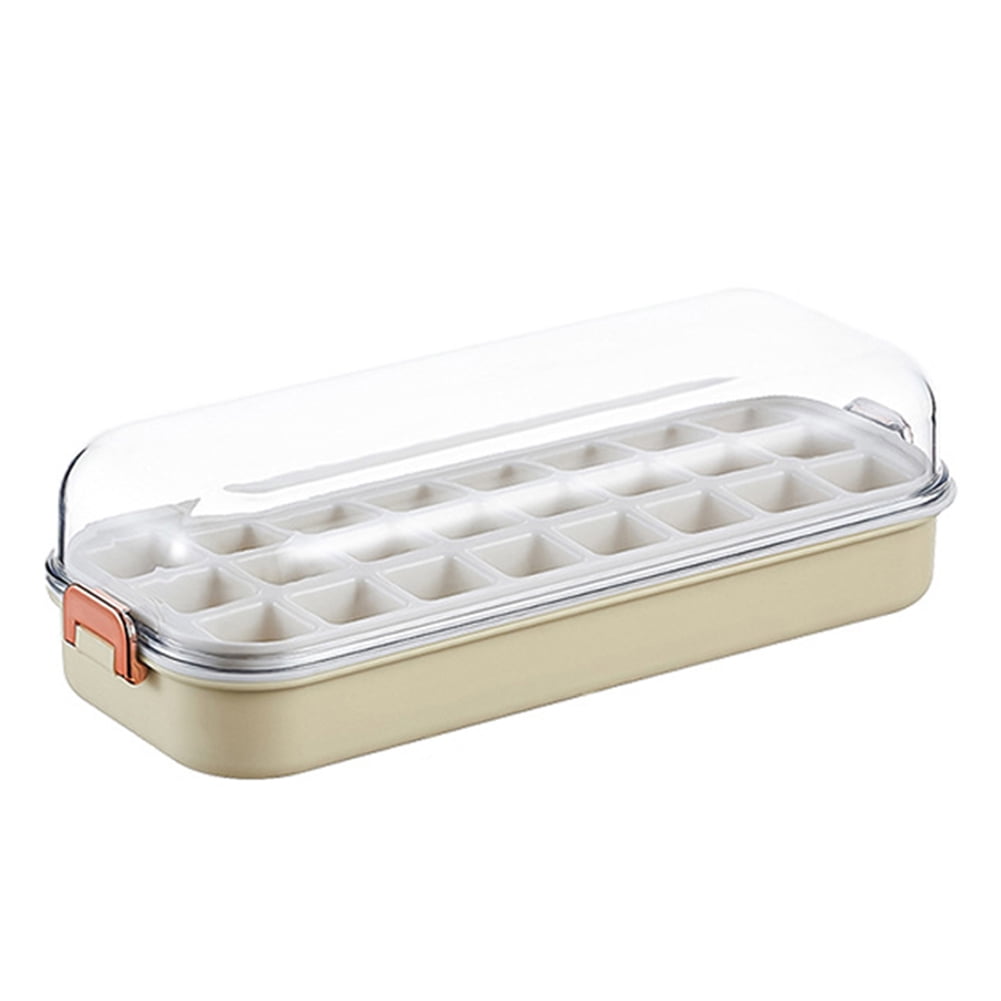 KYAIGUO Ice Tray,Ice Trays for Freezer,Press to Easy Release Mold 4.3x3x10.6inch(Yellow White)