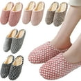 thumbnail image 1 of KYAIGUO Indoor Womens Slippers Plush Couples Slides Outdoor Fluffy Slipper Anti-Skid Plush House Slippers, 1 of 9