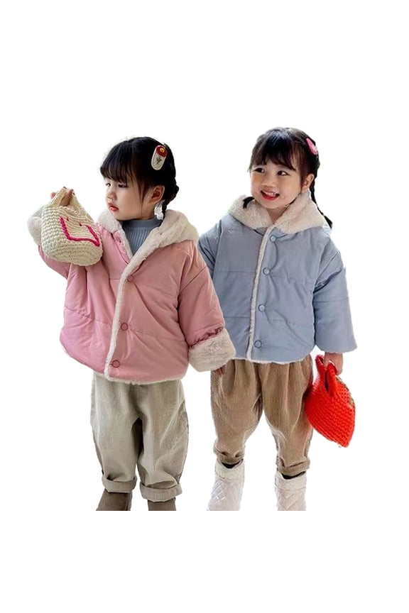 Infant Girls Boys down Jackets Innovative Cute Bunny Ears Hooded Toddler Cotton Outerwear Lightweight Kids Baby Coat for 1-7Y