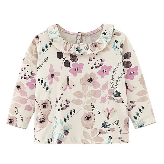 KYAIGUO Kids Baby Boys Girls Printing T-Shirt Shirts Summer Spring Undershirt Long Sleeved Comfortable Fashion Casual Toddler Pullover Tees,Sizes 1-9 Years