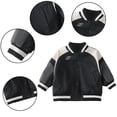 thumbnail image 1 of KYAIGUO Kids Baby Boys Girls Winter Fleece Leather Coats Toddler Warm Winter Motorcycle Jackets PU Coat Plush Thick Warm Windproof Waterproof Outerwear for 1-10years, 1 of 6