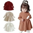 thumbnail image 1 of KYAIGUO Kids Baby Girls Long-Sleeve Dresses Infant Christmas Dress Tutu Party Skirts Princess Dresses Fashion Toddler Pullover Turtleneck Christmas Dress Autumn Winter Dresses Skirt for 6M-4T, 1 of 8