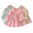 thumbnail image 1 of KYAIGUO 9M-7T Baby Toddler Girl Spring Autumn Trench Coat Infant Single Breasted Dress Jacket Kids Peacoat Long Sleeve Windbreaker Outerwear, 1 of 9