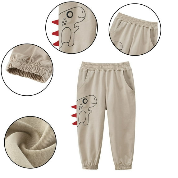 KYAIGUO Kids Baby Jogger Sweatpants Active Athletic for Boys,Toddler Cartoon Cute Spring Fall Sweat Pants Casual Trousers for 2-7Years