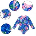 thumbnail image 1 of KYAIGUO Kids Baby Swimsuits Bathing Suits for Girls Beach Sport Summer Swimwear Big Girl Long Sleeve Print Bikini Sunscreen Swimming for 4-12Years Old, 1 of 8