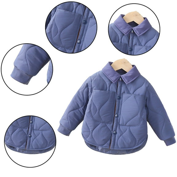 KYAIGUO Kids Baby Winter Coat for Boys Girls Puffer Jacket Jacket Toddler Warm Cotton Jacket Outerwear for 1-12Y