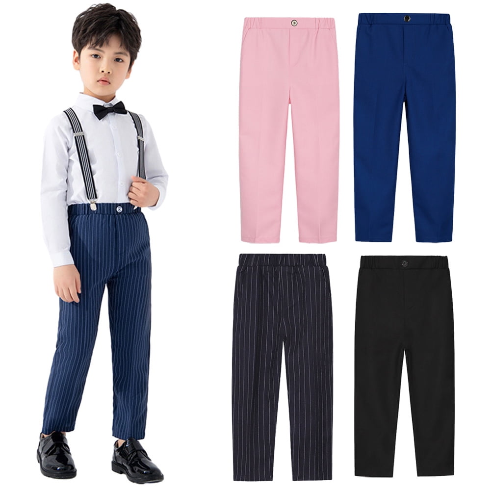 Cheap Boys' 4-Piece Formal Suit Set Vest Pants Collared Dress Shirt and Bow  Tie Outfits Kids Gentleman Tuxedo Costume | Joom