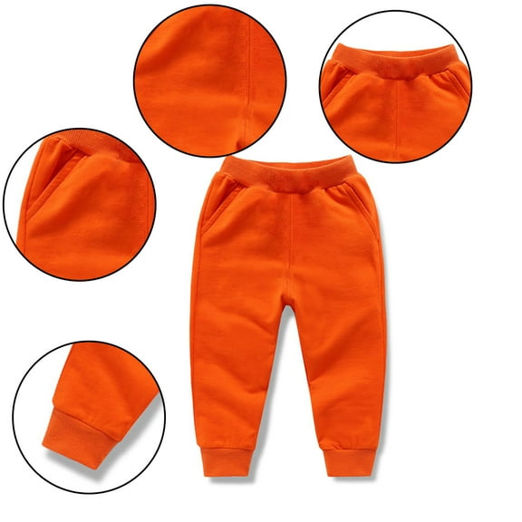 KYAIGUO Kids Boys Girls Casual Sweatpants Toddler Baby Jogger Pants Cotton Winter Long Pants for 1-11Y