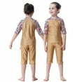 thumbnail image 1 of KYAIGUO Kids Girl's Three-Piece Long Sleeve Swimsuits Toddler Baby UPF50+ Rash Guard Bathing Suit Beach Sun Protection Swimwear with Hat 1-14Y, 1 of 11