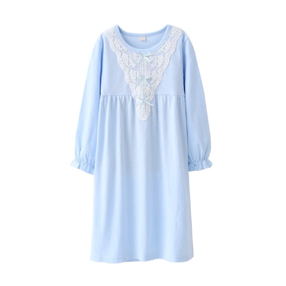 KYAIGUO Kids Girls Bathrobe Dress,Baby Toddler Robe Pajamas Sleepwear Soft Cotton Bath Robe 5-13T