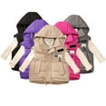 thumbnail image 1 of KYAIGUO Kids Girls Boys Down Vest Puffer Vest Toddler Hooded Vest Winter Lightweight Sleeveless Zipper Jacket for 3-10Y, 1 of 5