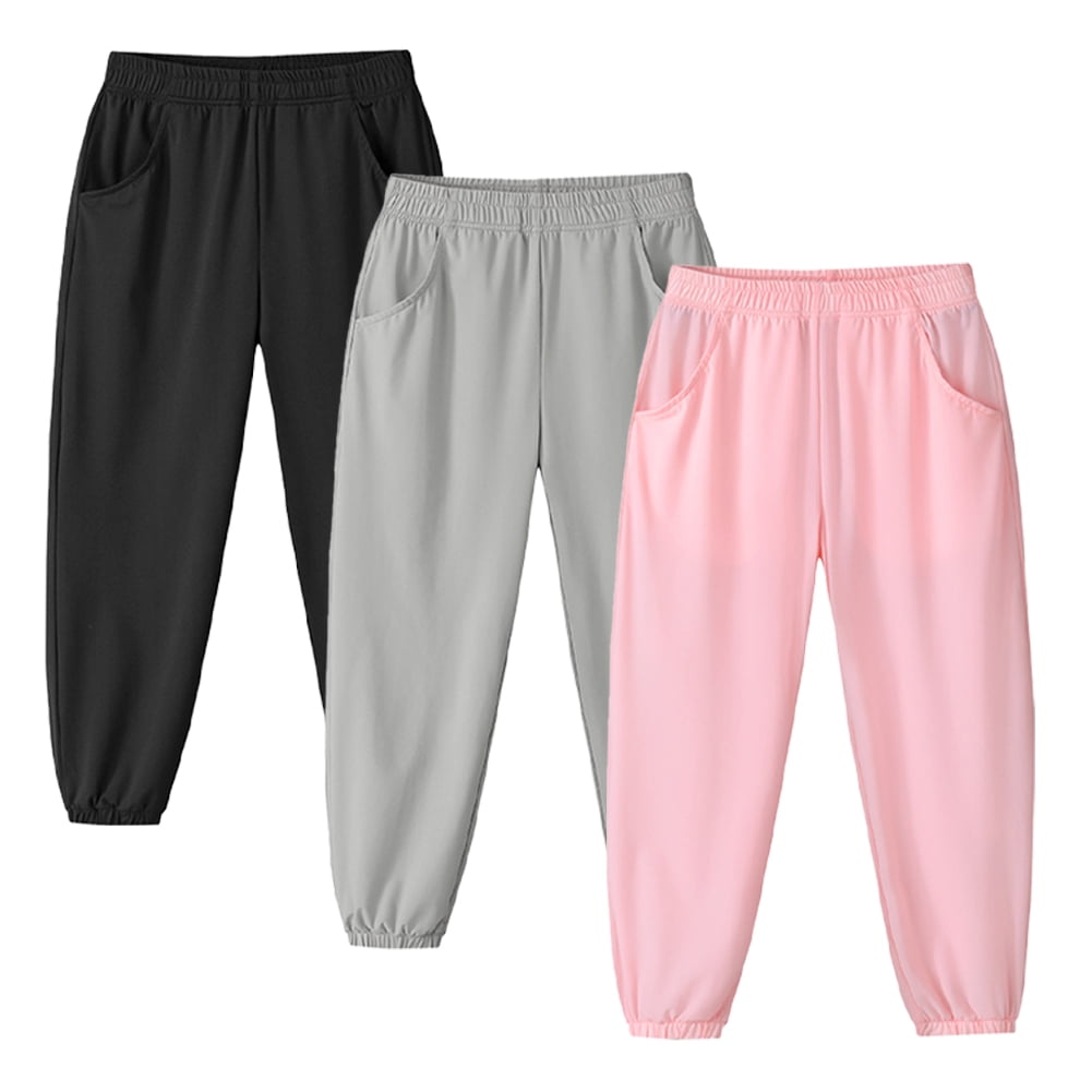 KYAIGUO Kids Girls Boys Lightweight Jogger Pants Spring