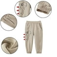 thumbnail image 1 of KYAIGUO Kids Toddler Boys Active Athletic Jogger Sweatpants with Pockets Summer Casual Trousers Cartoon Modeling Anti-Mosquito Pants for 1-9 Years, 1 of 8