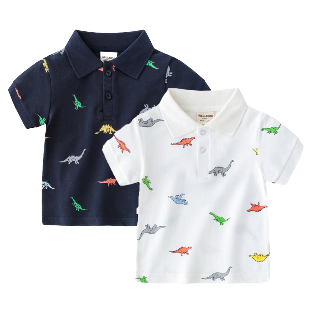 Boys Everyday Printed Shirt - Comfortable Casual Top for Toddlers & Kids 1-5Y